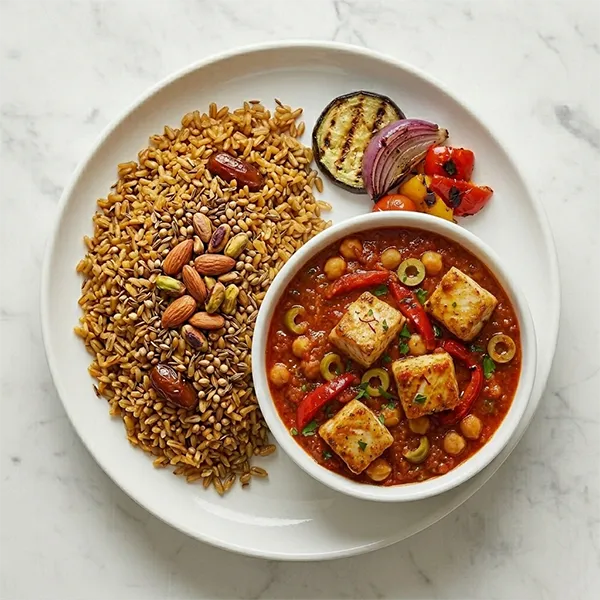 Tunisian Fish Stew With Freekeh Rice Mix